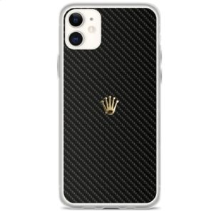 iPhone 11 Case Golden Crown Carbon-design